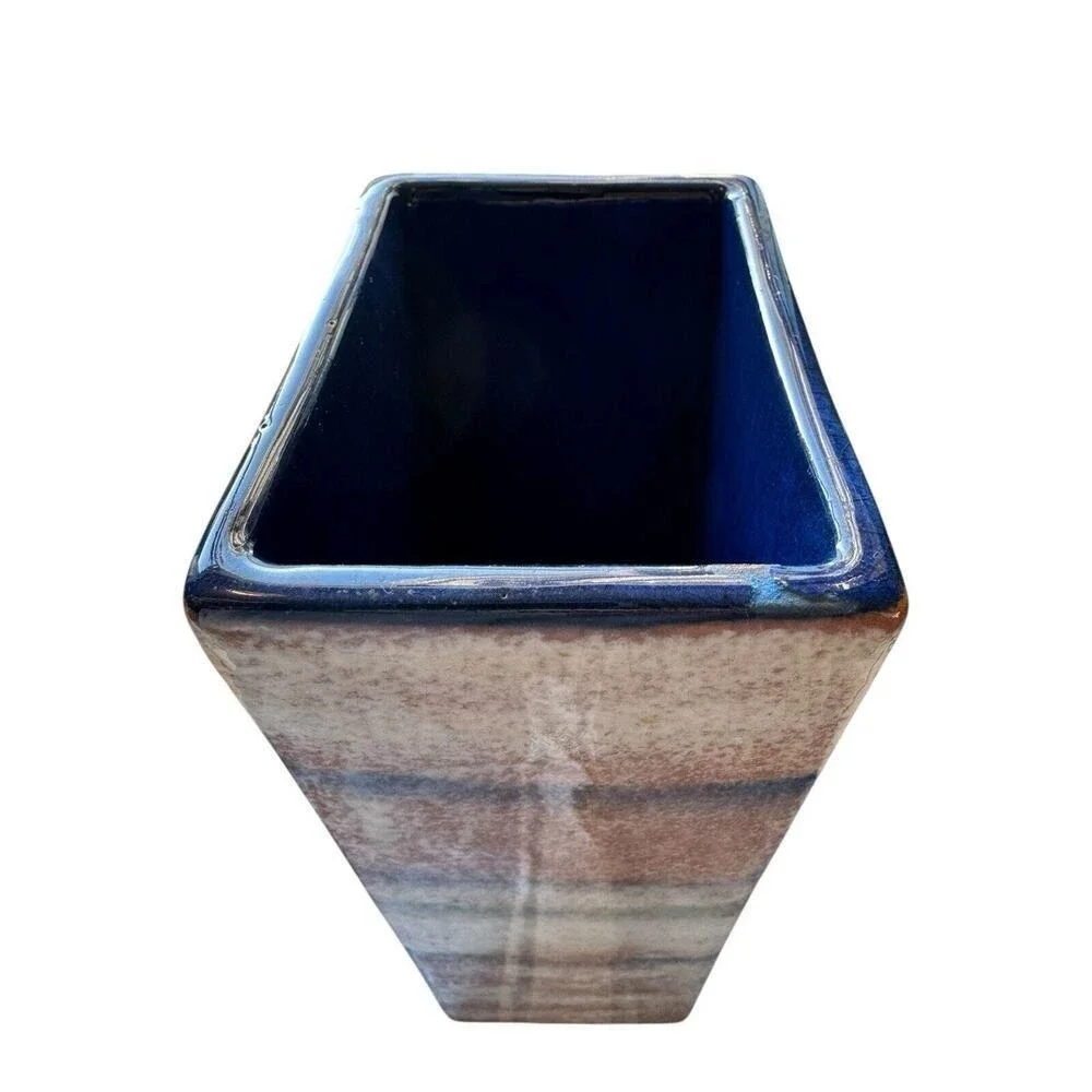 Mid-Century Rare Rectangular Vase Women & Their Horses Polia Pillin c.1950-60s